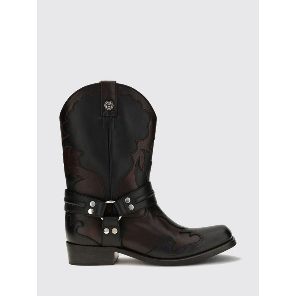 Versace Boot Men Black